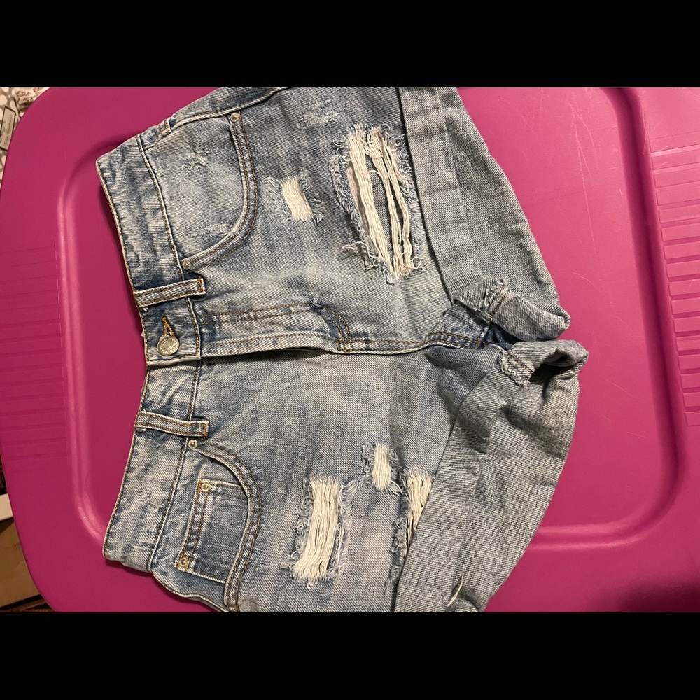Forever 21, high waisted jean shorts